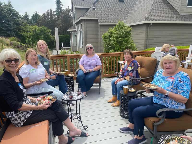 Friends on Carol Jo's deck