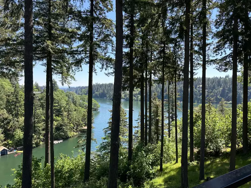 A magnificent view of Oswego Lake
