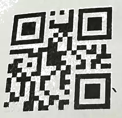 QR code on healthcare instructions