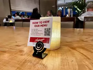 QR code for restaurant menu