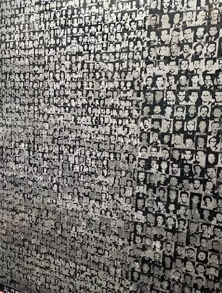 Photos of those who died at the hands of the German’s.
