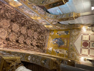 Palatine Chapel was founded in 1130.  The mosaics are beautiful.