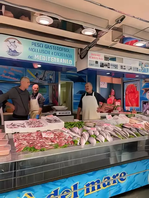 Fish vendors in the market