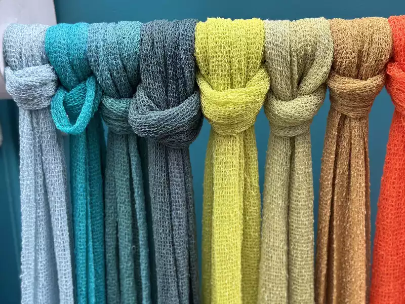 colorful fabrics in Santa Cruz de la Palma